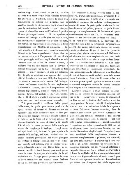 Rivista critica di clinica medica