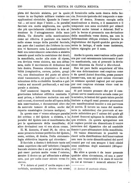 Rivista critica di clinica medica