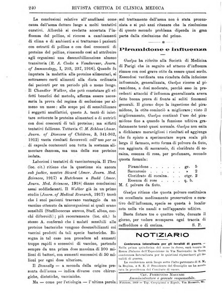 Rivista critica di clinica medica