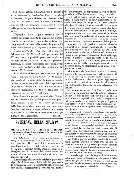 Rivista critica di clinica medica