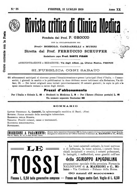 Rivista critica di clinica medica