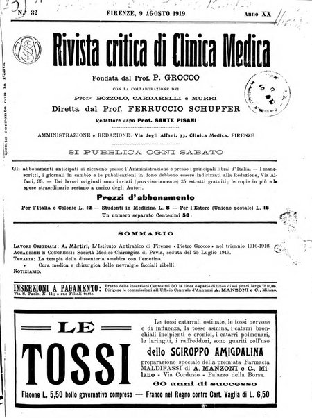 Rivista critica di clinica medica