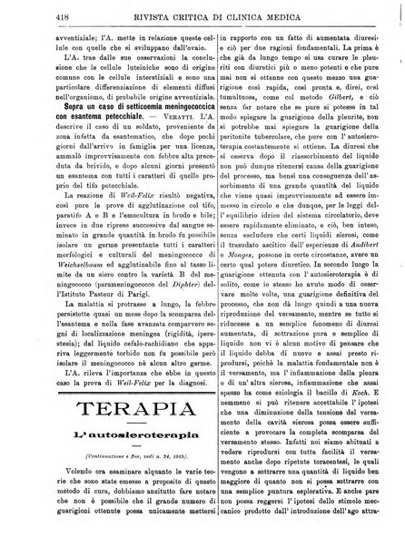 Rivista critica di clinica medica