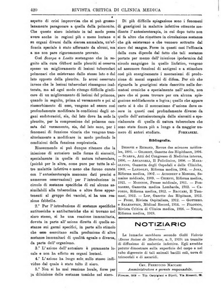 Rivista critica di clinica medica