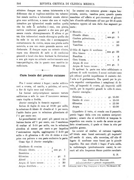 Rivista critica di clinica medica