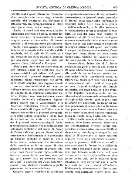 Rivista critica di clinica medica