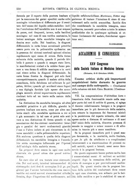 Rivista critica di clinica medica