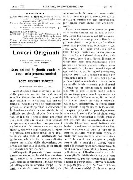 Rivista critica di clinica medica