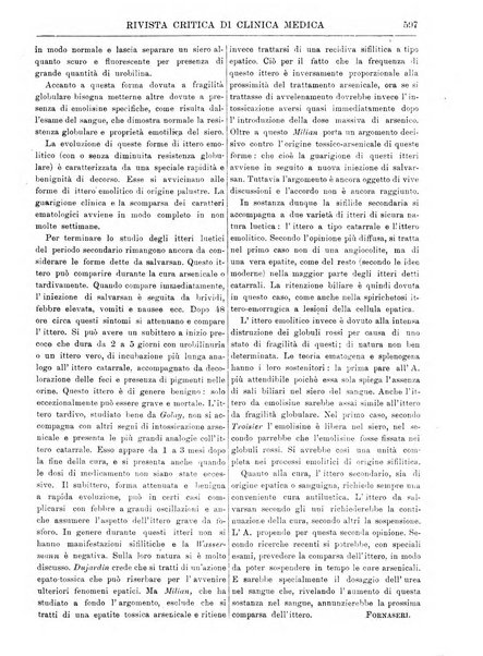 Rivista critica di clinica medica