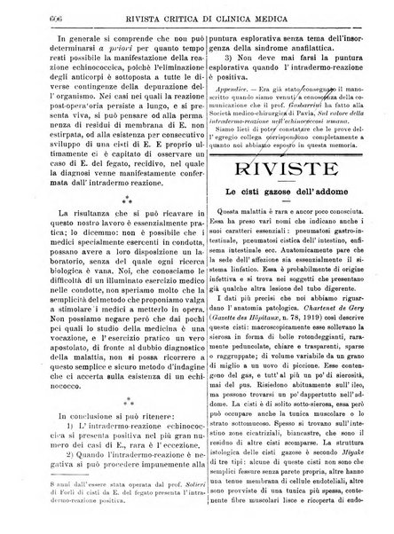 Rivista critica di clinica medica