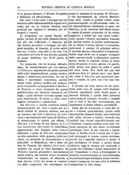 Rivista critica di clinica medica