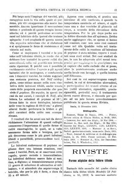 Rivista critica di clinica medica