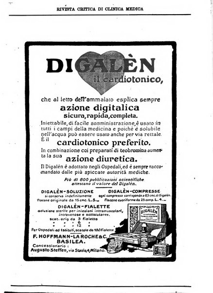 Rivista critica di clinica medica