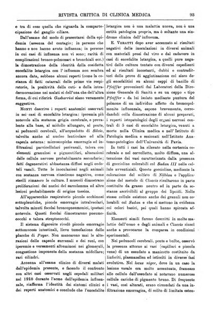 Rivista critica di clinica medica