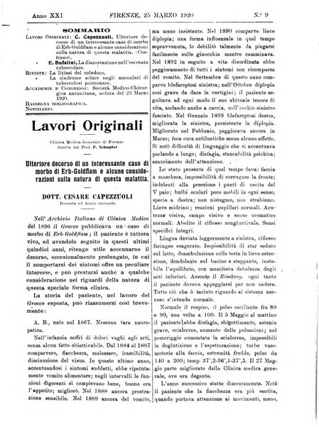 Rivista critica di clinica medica