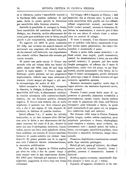 Rivista critica di clinica medica