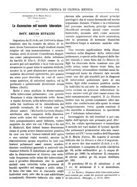 Rivista critica di clinica medica