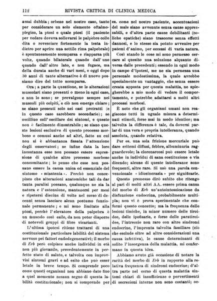 Rivista critica di clinica medica