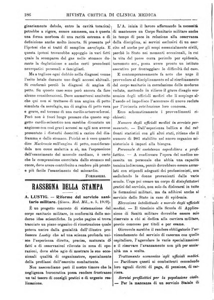 Rivista critica di clinica medica