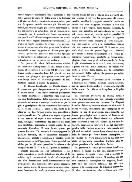 Rivista critica di clinica medica