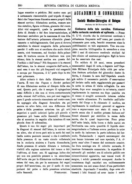 Rivista critica di clinica medica