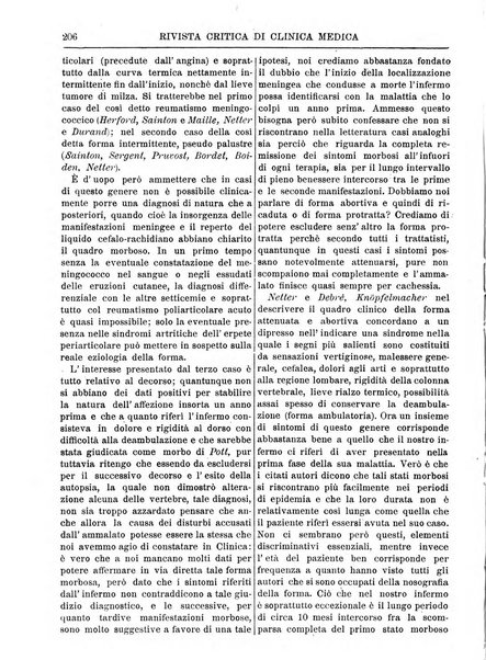 Rivista critica di clinica medica