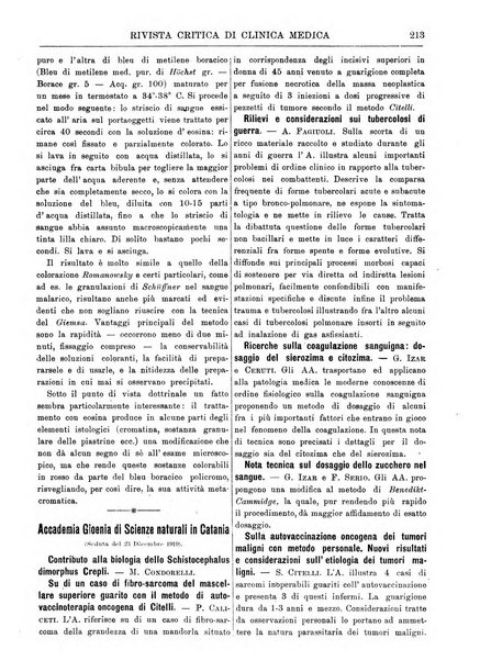 Rivista critica di clinica medica