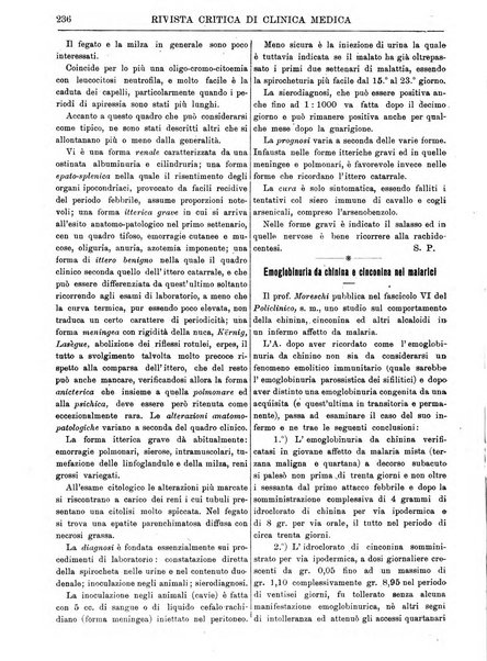 Rivista critica di clinica medica