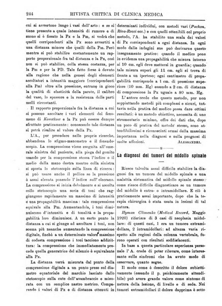 Rivista critica di clinica medica