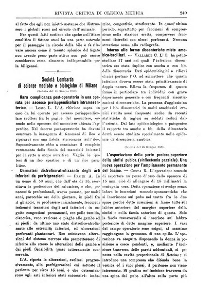 Rivista critica di clinica medica