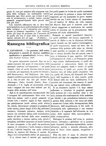 Rivista critica di clinica medica