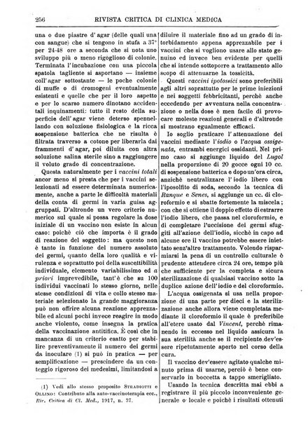 Rivista critica di clinica medica