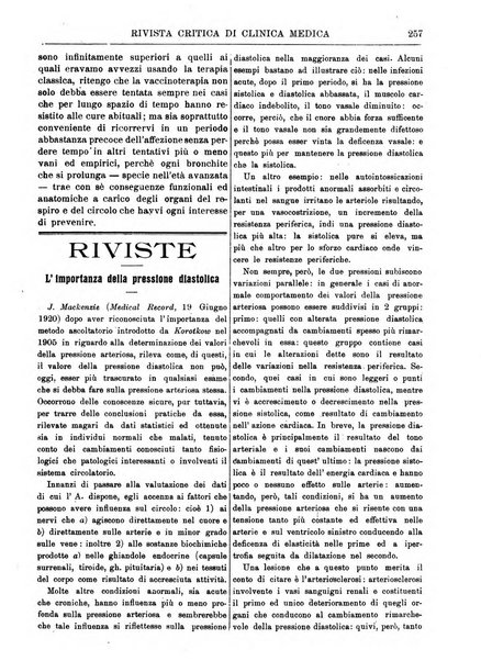 Rivista critica di clinica medica