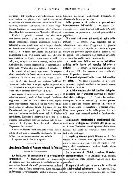 Rivista critica di clinica medica