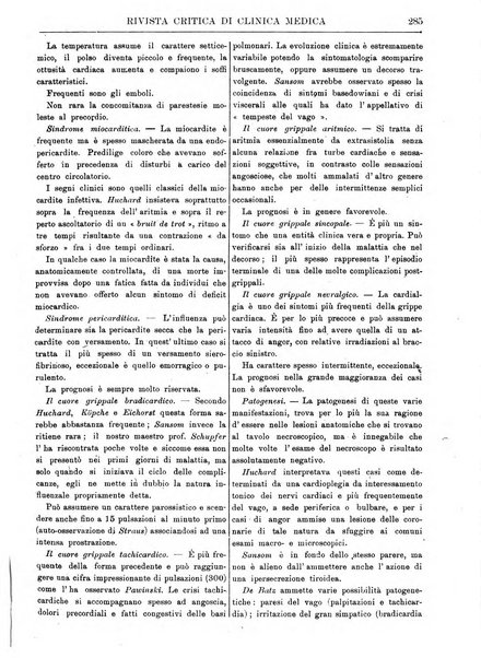 Rivista critica di clinica medica