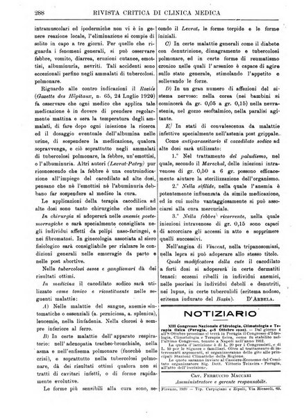 Rivista critica di clinica medica