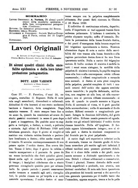 Rivista critica di clinica medica