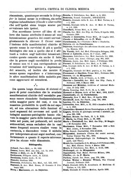 Rivista critica di clinica medica