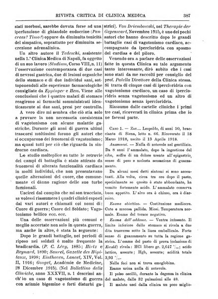 Rivista critica di clinica medica