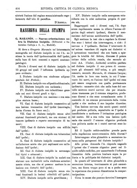 Rivista critica di clinica medica