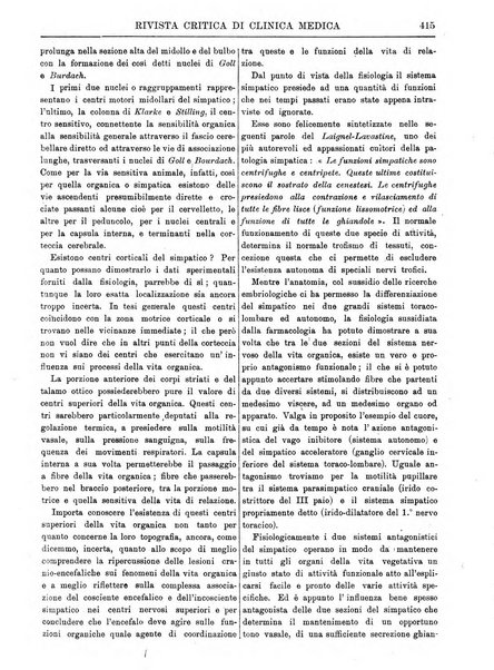 Rivista critica di clinica medica