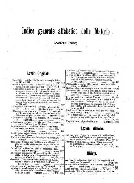 Rivista critica di clinica medica