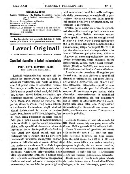 Rivista critica di clinica medica