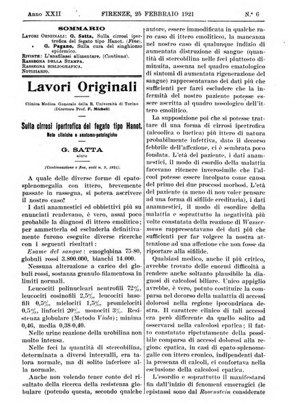 Rivista critica di clinica medica