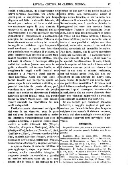 Rivista critica di clinica medica