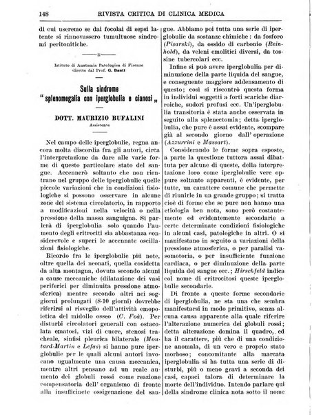 Rivista critica di clinica medica