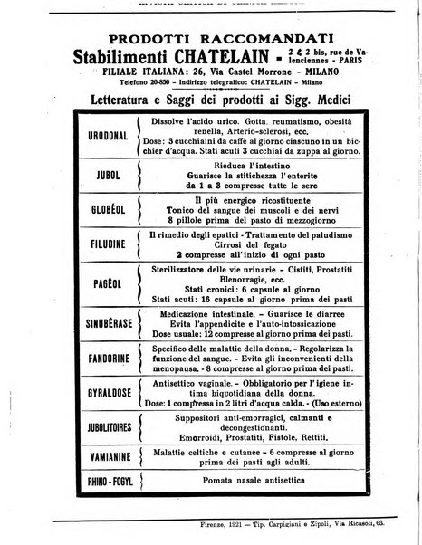 Rivista critica di clinica medica