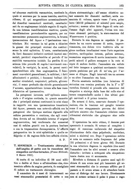 Rivista critica di clinica medica