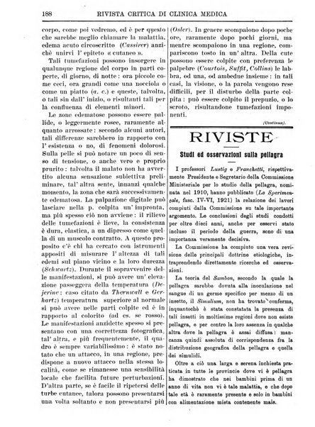 Rivista critica di clinica medica