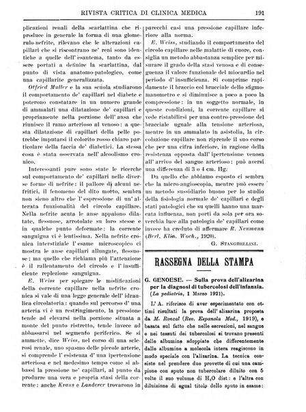 Rivista critica di clinica medica